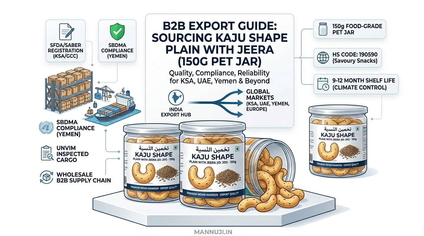 B2B Export Guide: Sourcing Kaju Shape Plain with Jeera from India